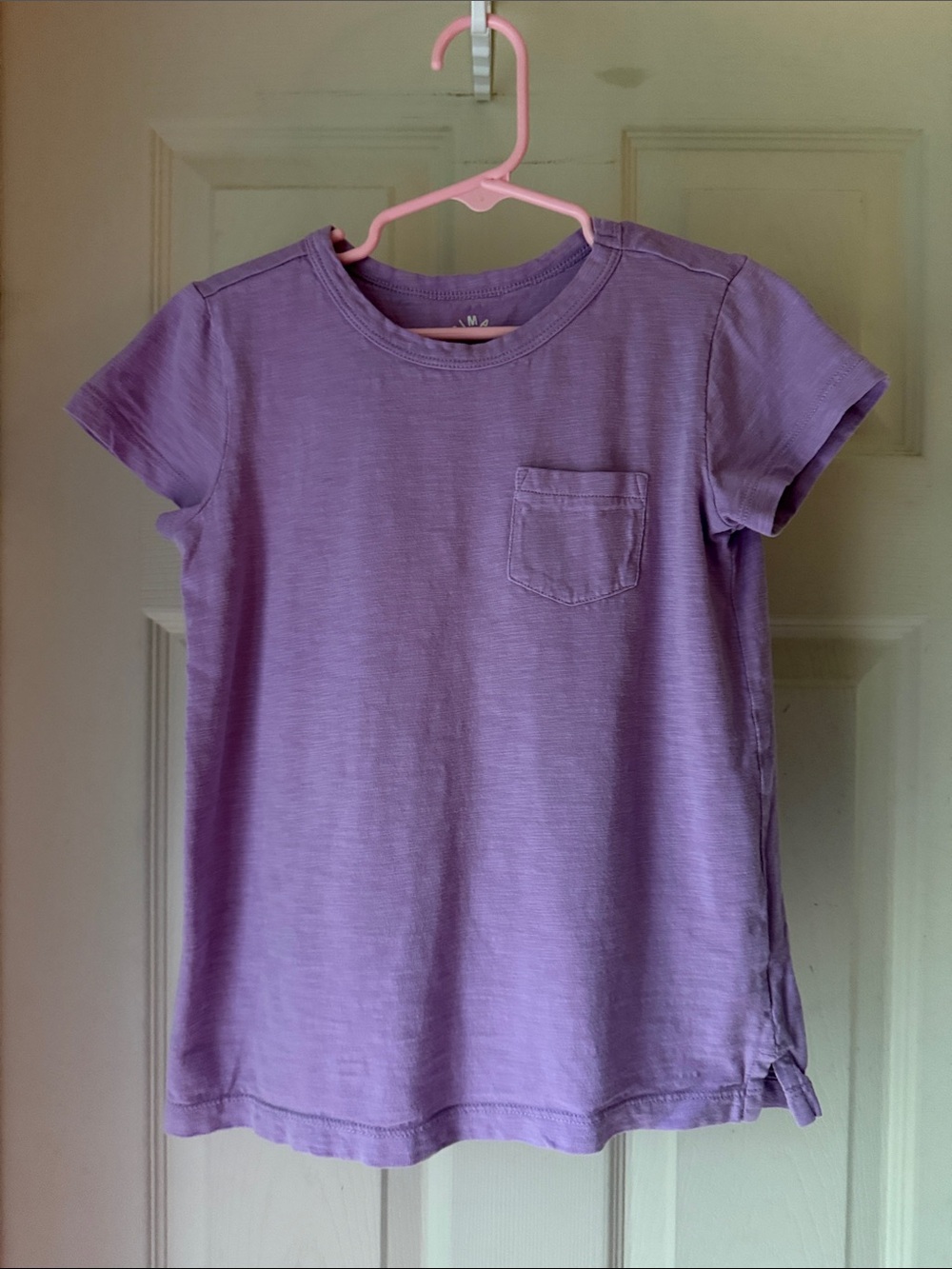Primary Lavender Pocket Short-Sleeve Tee Size 4-5